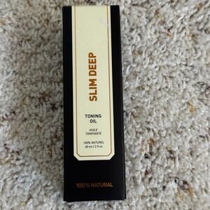 Slim Deep Toning Oil 100% Natural Firming Hydrating 60 ml /‎ 2 fl oz New In Box